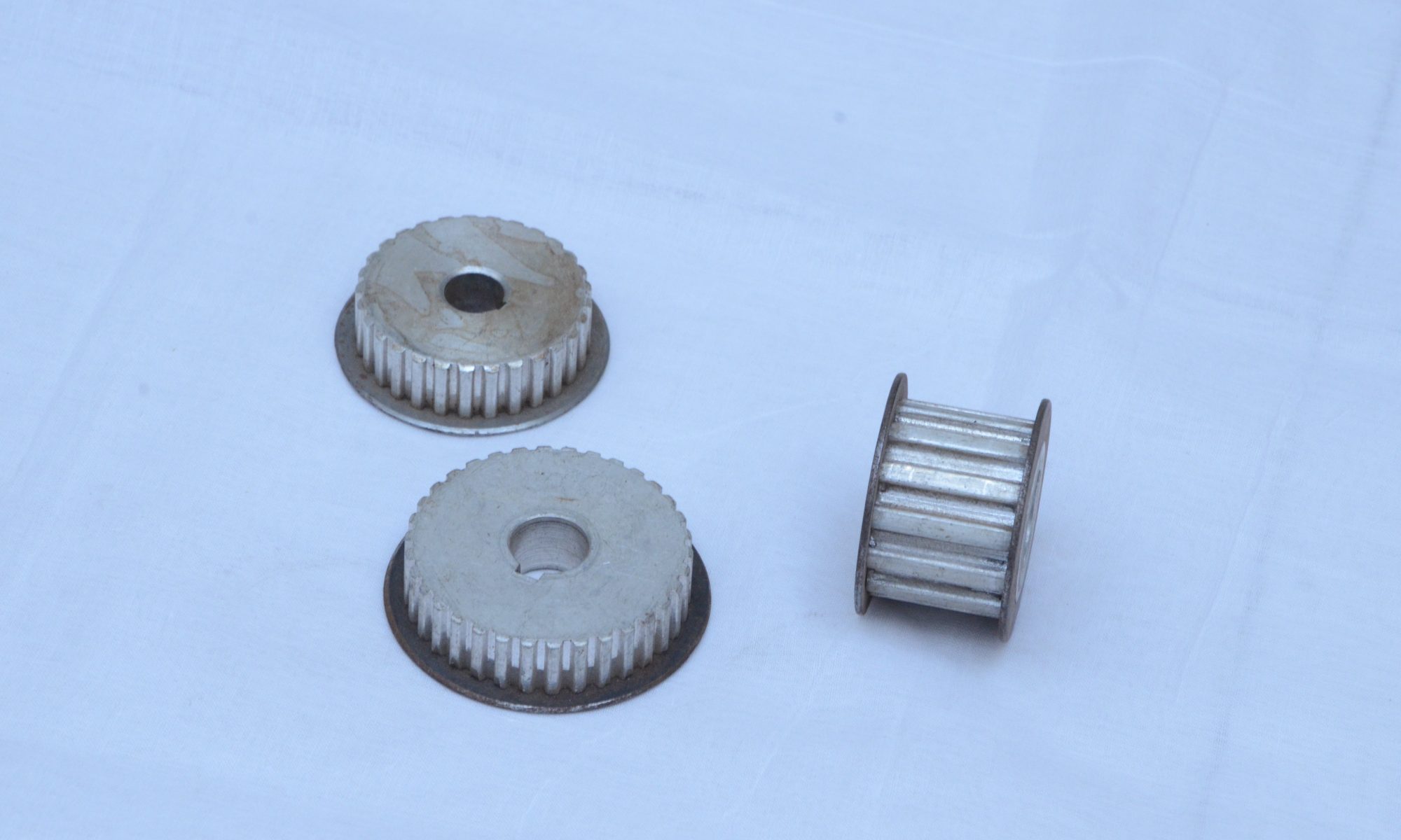 Alluminium timing pully for cheesh winder